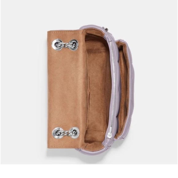 Coach quilted Klare shoulder/crossbody bag and wallet set sv/mist (lilac) - Picture 10 of 13